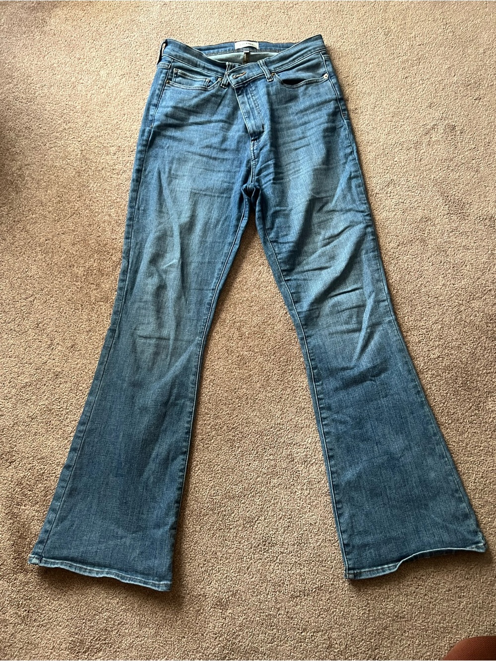 Frame Denim Medium Blue Flare Jeans